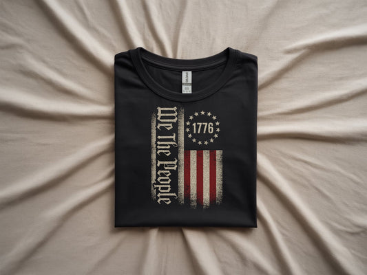 Heritage of Freedom Tee - folded-black-shirt