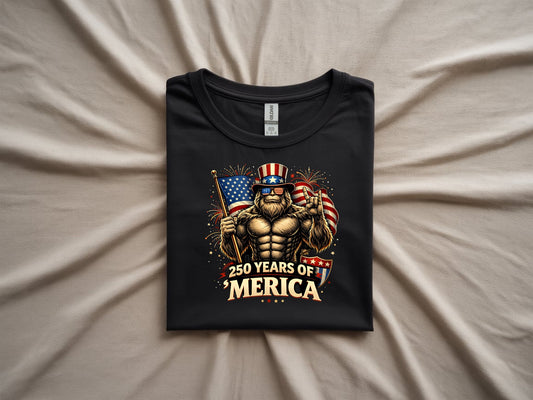 Bigfoot American Patriotic Celebration Tee