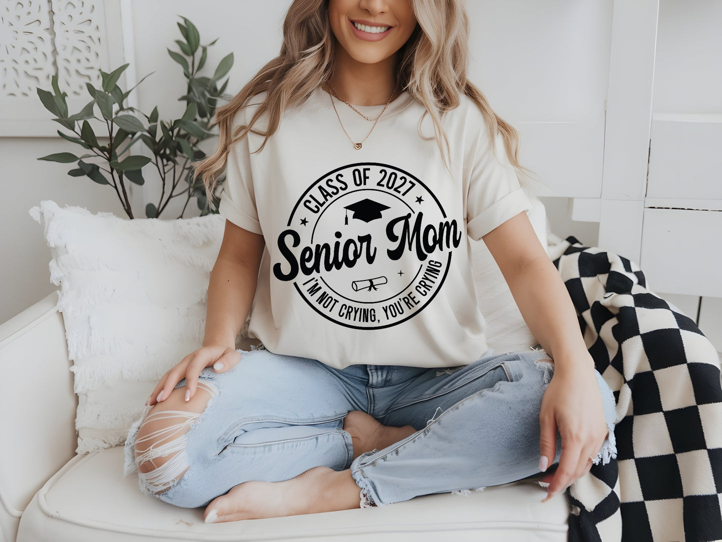 Senior Mom Class of 2027 Celebration Tee