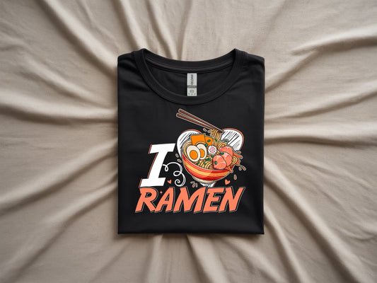 Ramen Lover's Delight Tee - folded-black-shirt