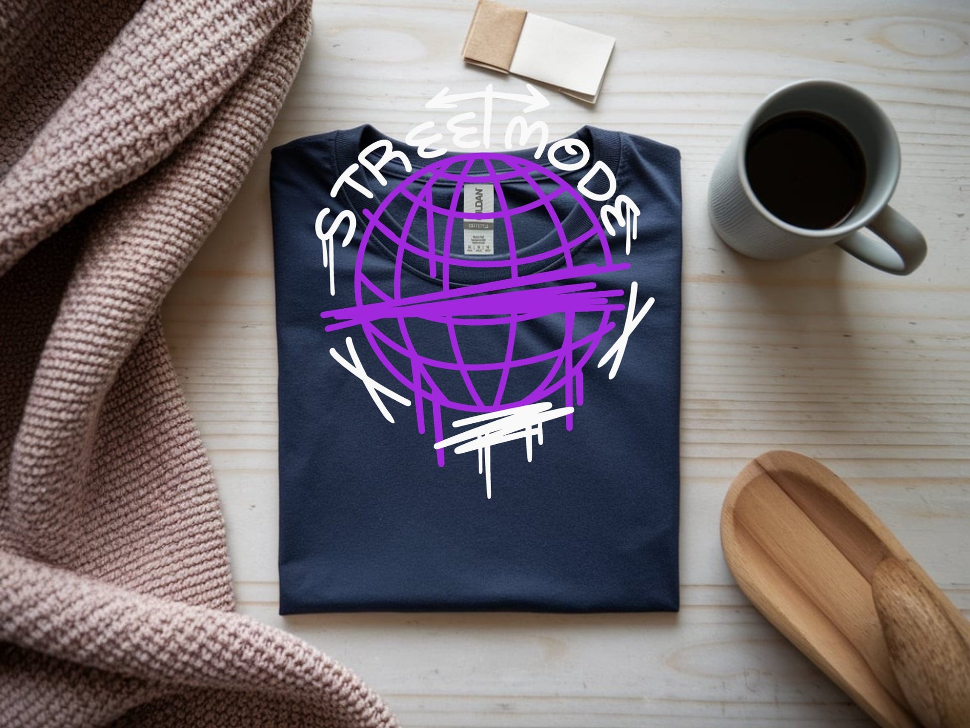 Globe Vibe Street Mode Tee - navy-flat-shirt