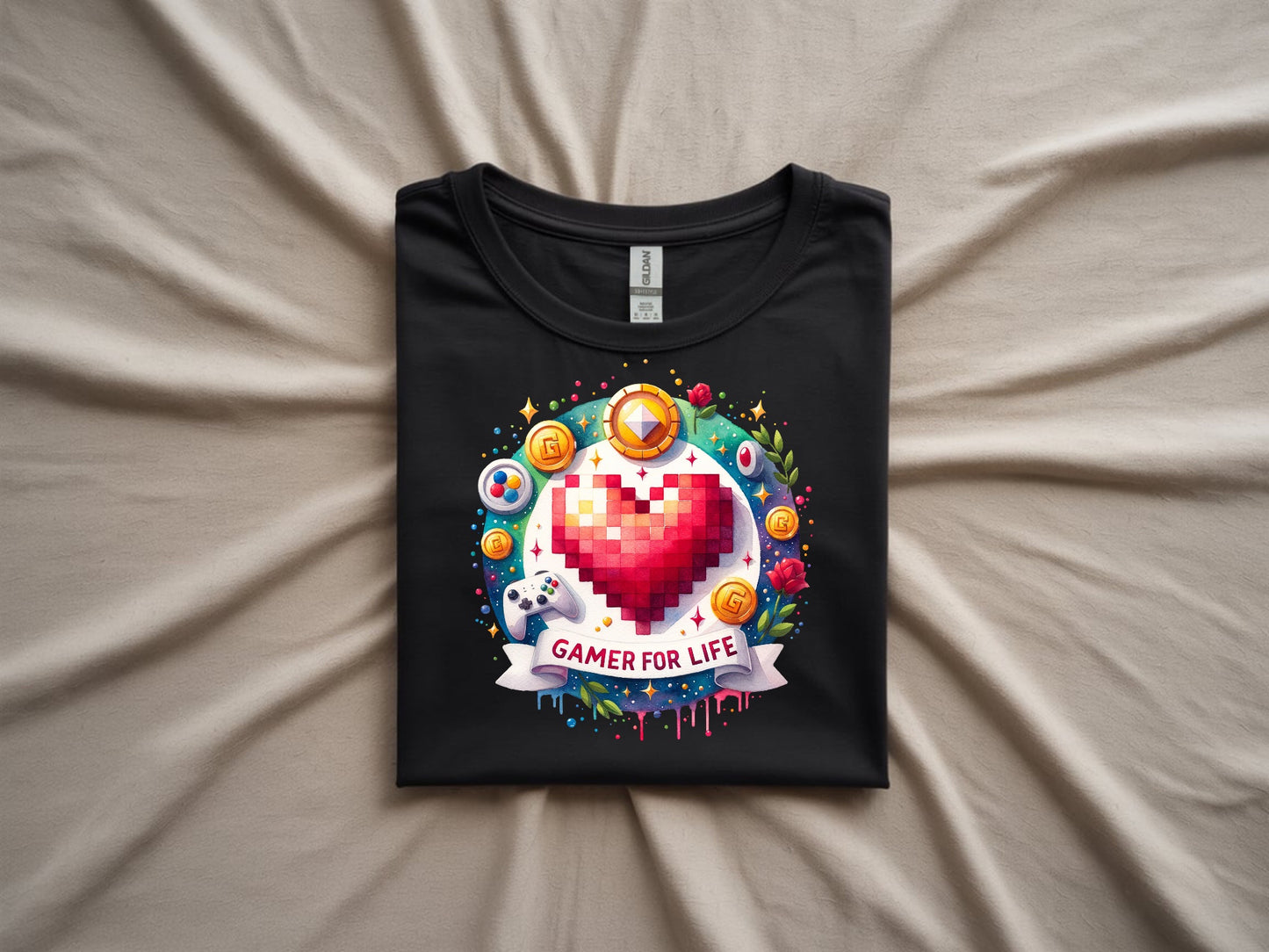 Pixel Heart Gamer Tribute Tee