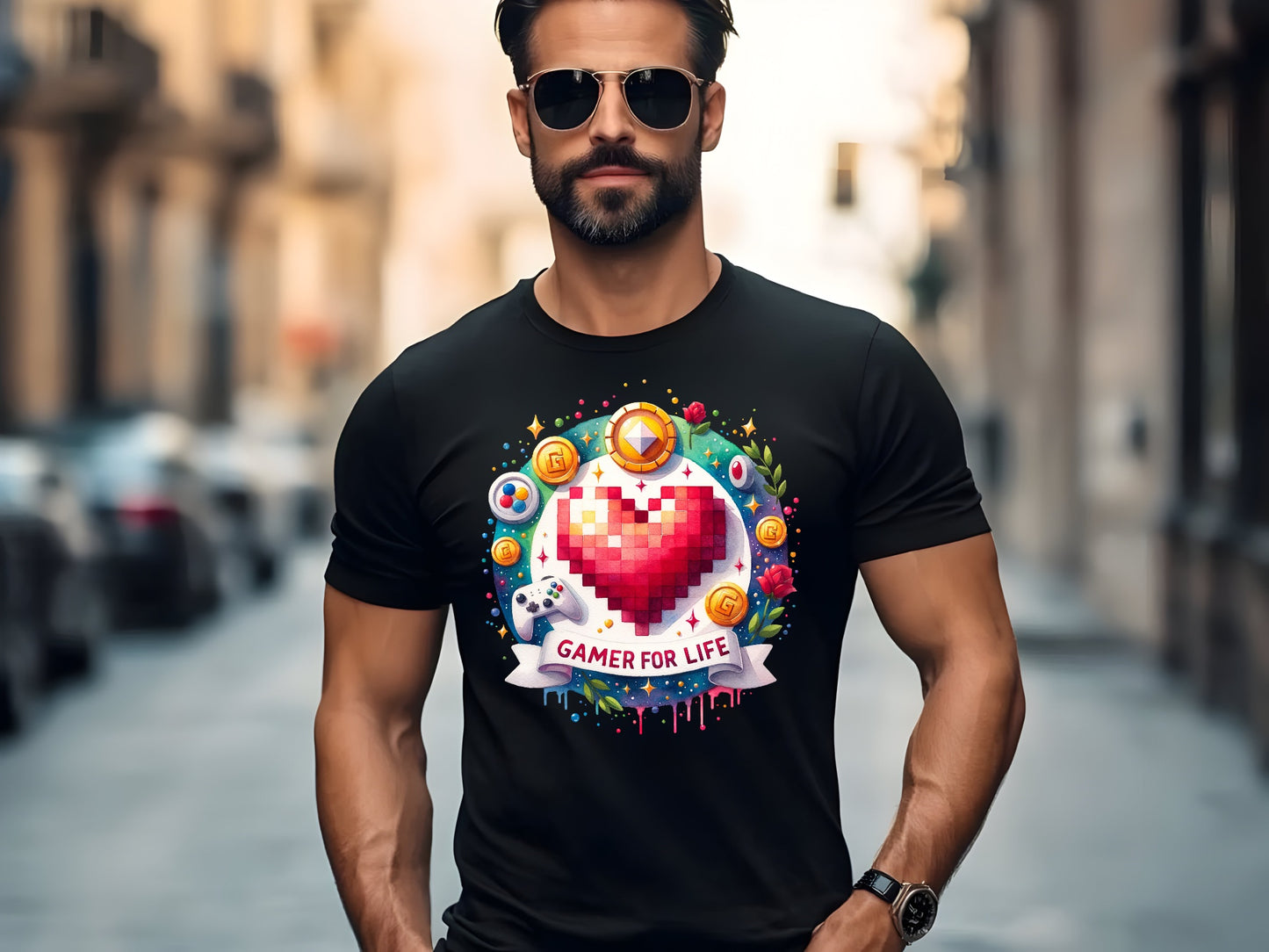 Pixel Heart Gamer Tribute Tee