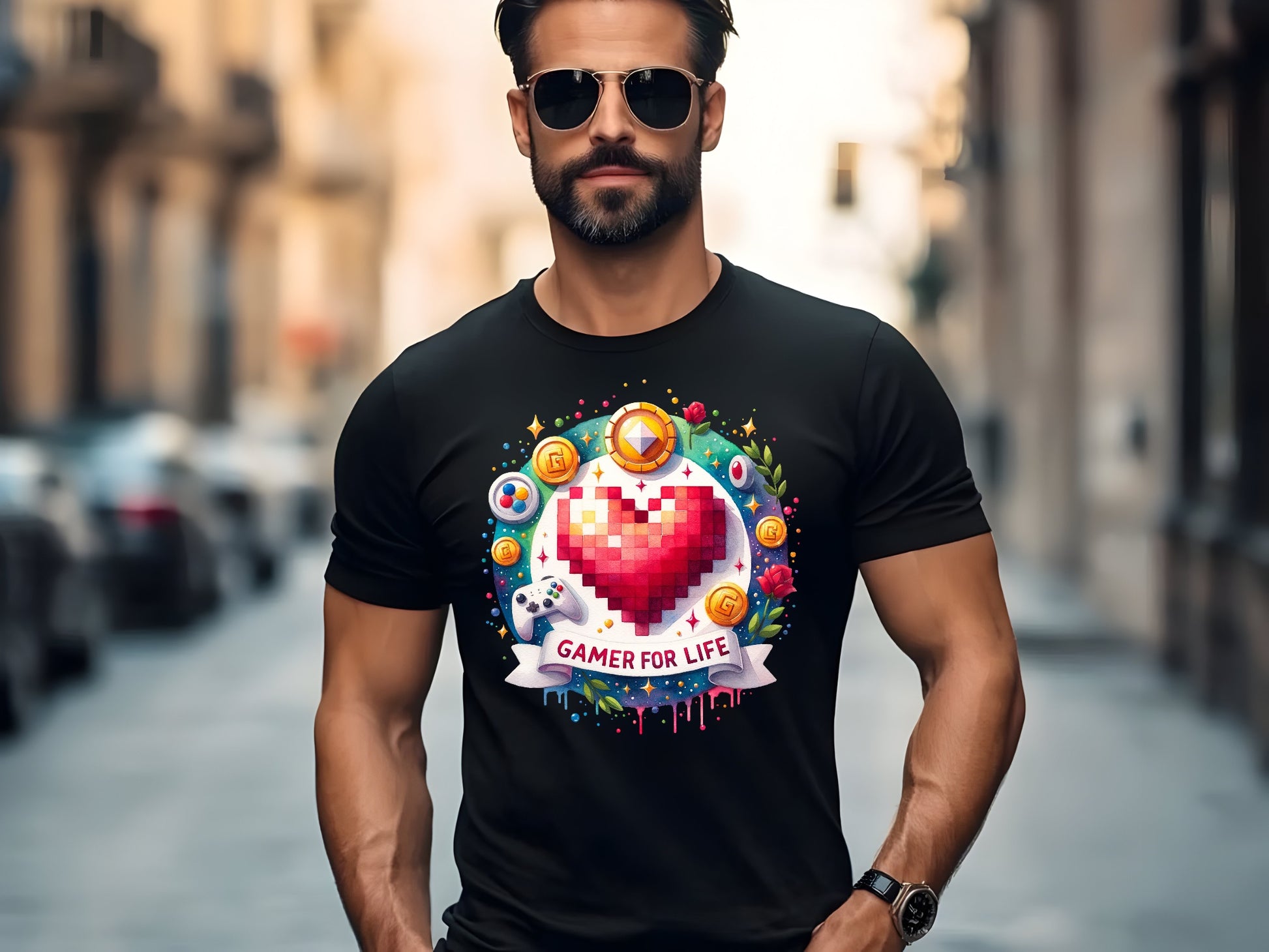 Pixel Heart Gamer Tribute Tee