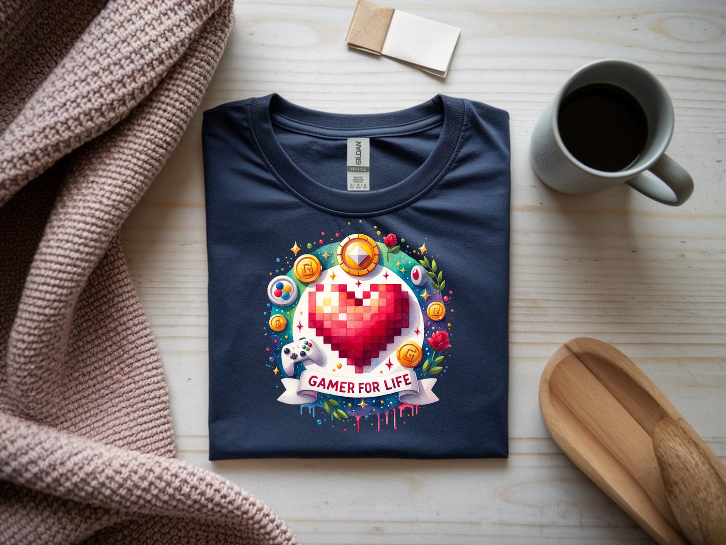 Pixel Heart Gamer Tribute Tee