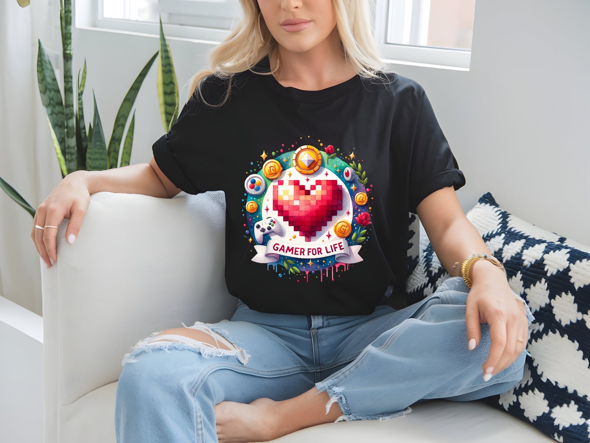 Pixel Heart Gamer Tribute Tee