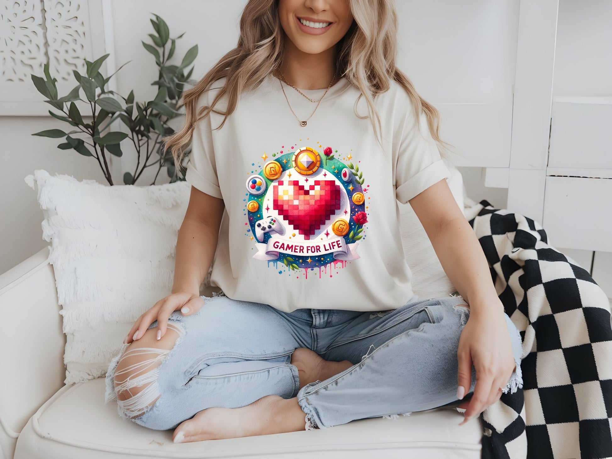 Pixel Heart Gamer Tribute Tee