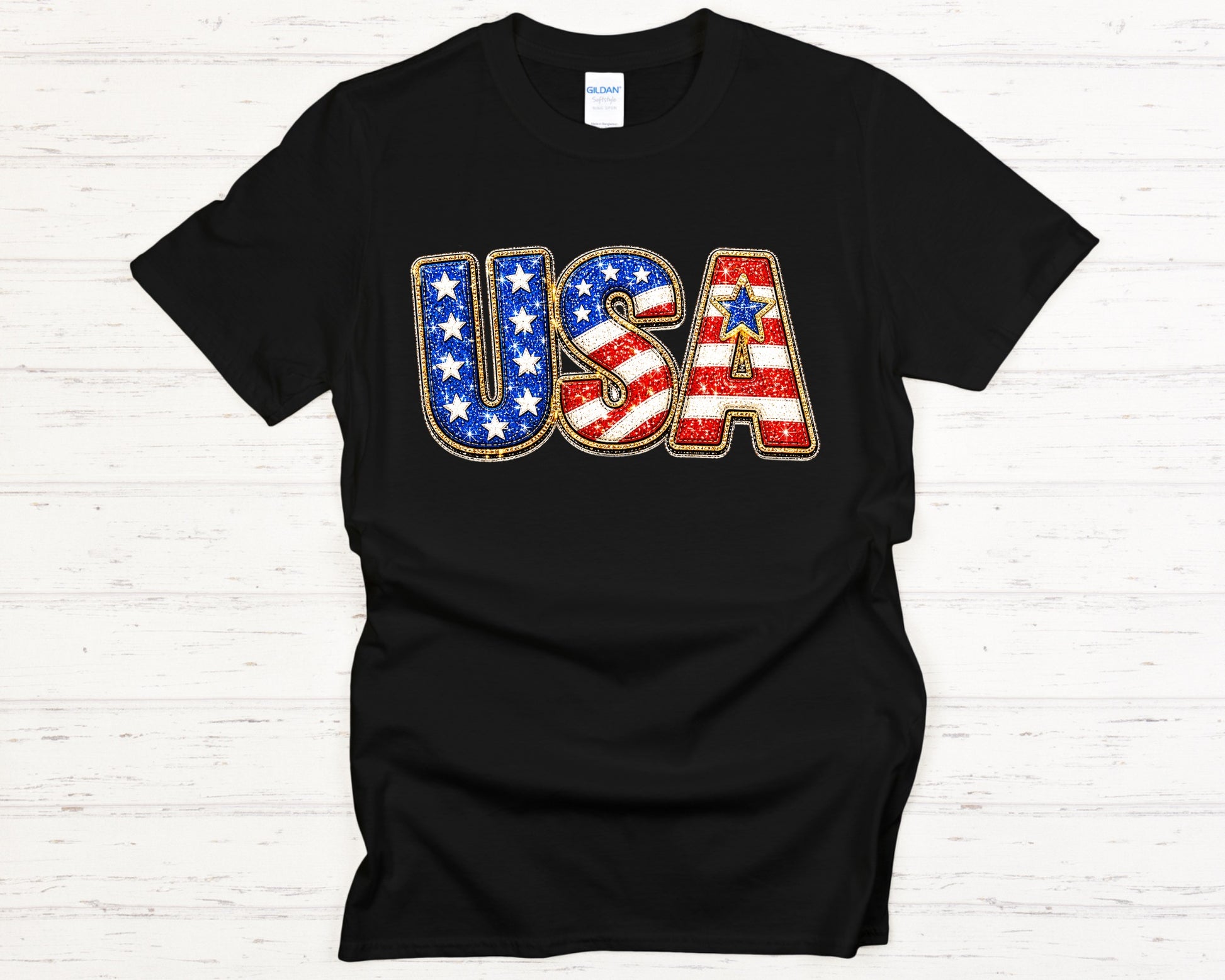 Glittering USA Pride Tee