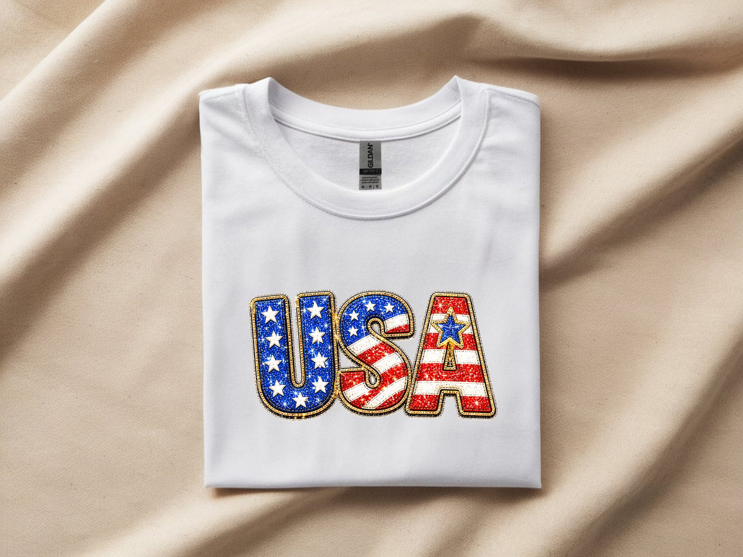 Glittering USA Pride Tee