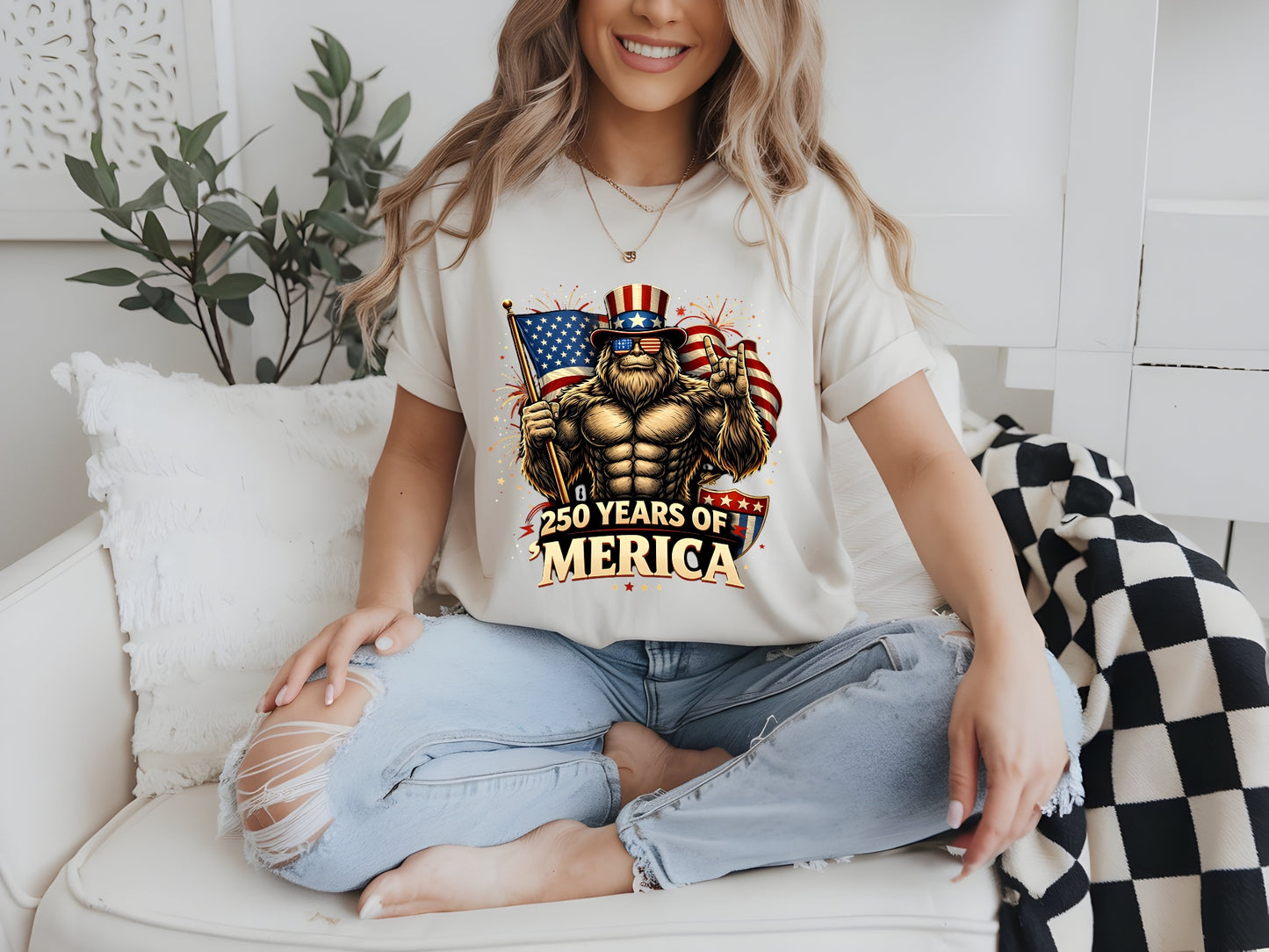 Bigfoot American Patriotic Celebration Tee