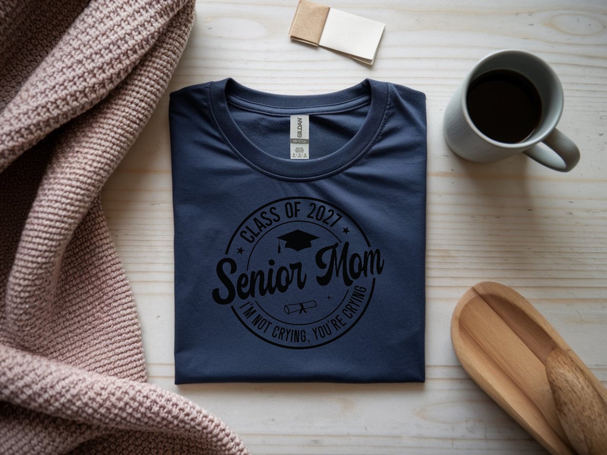 Senior Mom Class of 2027 Celebration Tee
