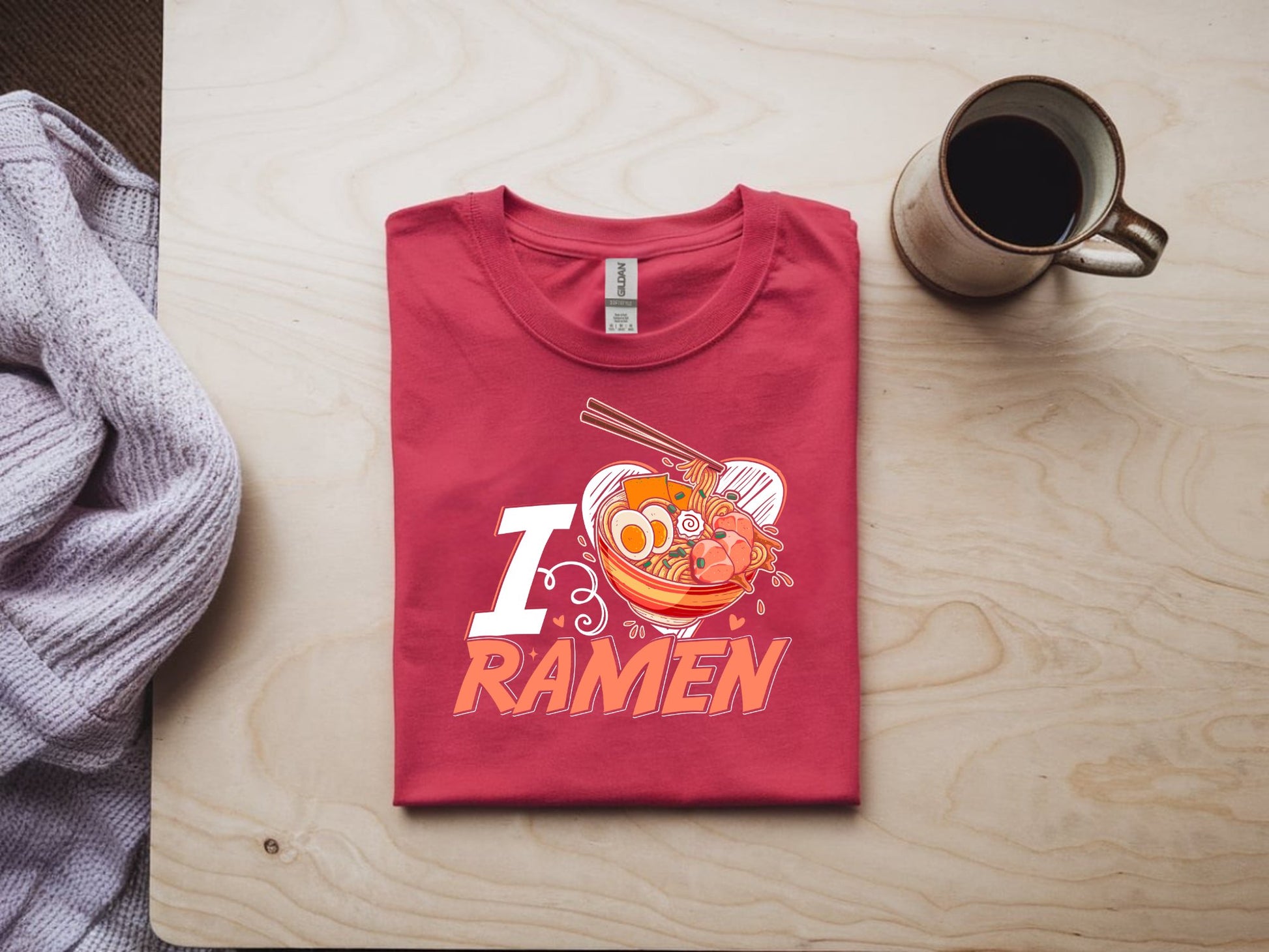 Ramen Lover's Delight Tee - red-flat-shirt