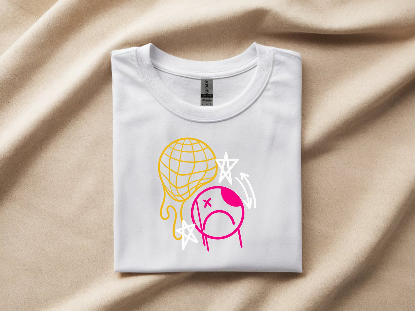 Cosmic Dreamscape Tee - white-flat-shirt