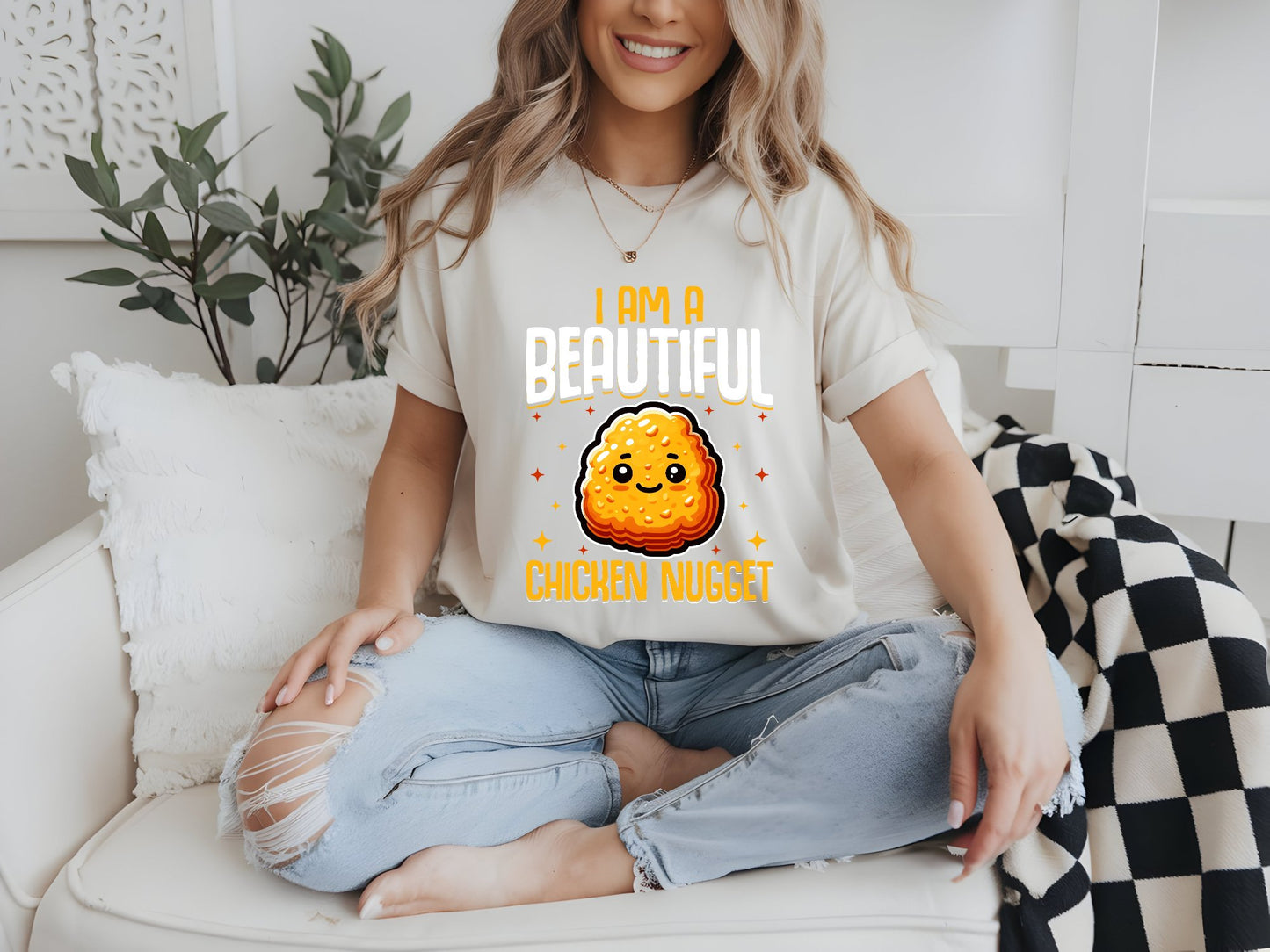 Beautiful Nugget of Joy - woman-white-shirt